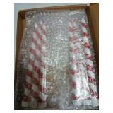 Baquler 6 Pcs Christmas Flameless Taper Candles 10.6 Inch Glitter Candy Cane Candles Battery Operated LED Christmas Candlesticks for Xmas Centerpiece Holiday Party Decor