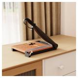 12 Inch Heavy Duty Paper Cutter, Wood Guillotine Paper Cutter & Paper Trimmer, 30 Sheets Capacity Paper Cutting Board for Classroom, Crafting, Cardstock Black