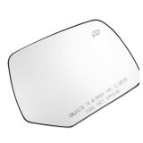 INFINAUTO for Ford Escape 2010-2012 AL8Z17K707E Replacement Heated Mirror Glass with Backing Holder Car Rearview Passenger Right Side Heated Mirror Glass