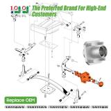 10L0L 2 Pack Front Wheel Hub Assembly for Club Car DS Golf Cart 1974-2003, Replace OEM 1011892, 11011102, 1011153, 1011889, 1011894