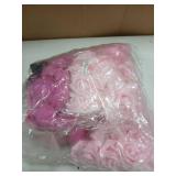 Bright Creations Artificial Flowers Foam Rose Heads - 3 x 1.2 in, Mixed Pink Shades, 100 Pack - Foam Roses for Flower Wall & Garland Backdrops, Wedding & Bridal Shower Decor