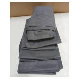 punemi Under Bed Storage Containers, 4 Pack Large Soft Foldable Storage Bags with Clear Top for Blankets, Comforters, Sheets, Wrapping Paper, Water-Resistant Inner Layer, 20x40x7.5 in, Gray