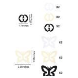 Boao 24 Pieces Bra Strap Clips to Make Racerback, Bra Strap Holders, Elastic Extenders 2,3,4 Hook Accessory Adjustable Connector Clip Non Slip Clips for Women