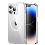 ESR for iPhone 14 Pro Max, Translucent Matte Case, Compatible with MagSafe, Military-Grade Protection, Classic Series, Clear