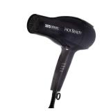 Hot Beauty 1875 Ceramic Styler Hair Styling Blow Dryer 2 Attachments Included Lightweight and Fast Dry Multi Heat Speed Setting Perfect Size for Home or Travel