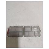 Zuihug 1Pack Travel Pill Organizer - 10 Compartments Pill Case, Compact and Portable Pill Box, Perfect for On-The-Go Storage, Pill Holder for Purse Gray