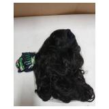 Quantum Love Yaki Curly Headband Wigs for Black Women - Kinky Straight Black Headband Curly Ends Synthetic Wear and Go Glueless Half Wig with Headbands Attached