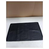 Ptlom Pet Placemat for Dog and Cat, Mat for Prevent Food and Water Overflow, Suitable for Small, Medium and Big Pet,24.5" 16.5", Black