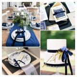 Navy Blue Velvet Ribbon - 5/8 Inch x 10 Yards for Gift Wrapping, Crafts, Christmas Decor, Bow Making, Vintage Fabric