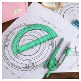 Mr. Pen- Compass and Protractor Set, Math Compass for Geometry and Drawing