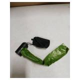 Gobeigo 2-in-1 Dog Poop Bag Holder - Hard Plastic Insert & Fabric Outer Bag | One-Pull Smooth Dispensing (No More Stuck Waste Bags) | Snap-On Strap Fits Retractable/Standard Leashes (Black)