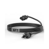 Treadmill Extension Cord 6FT 3 Prong Treadmill Power Cord Replacement for Horizon Peloton NordicTrack ProForm Schwinn Life Fitness Urevo Fitness Treadmills & Ellipticals, Universal 3 Prong Power Cord