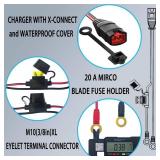2 Pack GC008 X-Connect fit for NOCO Battery Charger Accessories Cables,M10 (3/8in) XL Eyelet Terminal,Replacement NOCO Battery Connector Smart Batteries Trickle Charger Cable