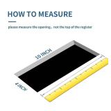 Floor Register Trap, Air Vent Filter Mesh Catcher, Vent Screen Net Keeps Bugs, Coins, Pet Hair, Food Out (4 * 10