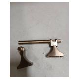 Amerock BH36051CZ | Champagne Bronze Pivoting Double Post Toilet Paper Holder | 8-13/16 in. (224 mm) Toilet Tissue Holder | Davenport | Bath Tissue Holder | Bathroom Hardware | Bath Accessories