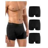 Varmax Incontinence Underwear for Men, Cotton Reusable Washable Leakproof Boxer Briefs, Heavy Flow Bladder Leak Men