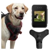 Dog Harness Camera, 1080P Camera with 1.54 Video Playback Function Screen, Record Dog Play, Hunting and Interaction Moment from a First-Person Perspective, 32G SD Card (Harness Not Included)