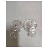 Clear Wreath-Hanger, 22 LB Strong Suction-Cup-Wreath-Hooks, 2 Pack Wreath-Door-Hanger Easter Halloween Christmas Decorations, Welcome Sign for Front Door Indoor Outdoor, Removable Holder Window Glass