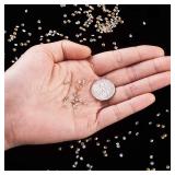 Fashewelry Pointed Back Clear Glass Rhinestone 50pcs Mini Crystal Diamante Gems for Nail Art Craft Replacing Jewelry 5 Sizes