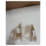 Plastic Champagne Flutes Gold 20pk
