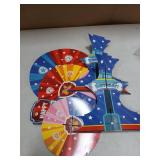 Cartoon Dog Theme Cupcake Stand Kids Birthday Party Decorations Red Blue Pink Yellow 3-Tier Cupcake Toppers Stand Cartoon Dog Party Supplies Cake Table Decoration