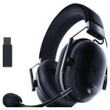 Razer BlackShark V2 Pro Wireless Gaming Headset: Super Wideband Mic - Pro Tuned FPS Profiles - 50mm Drivers - Plush Noise Isolating Earcups - 70 Hr Battery - Bluetooth - for PC, PS5, Switch 2 - Black