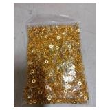 1500pcs 6mm Gold Flat Round Spacer Beads Disc Loose Jewelry Making Beads for DIY Bracelet Necklace Earring Craft Supplies