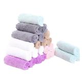 24 Pack Kitchen Dishcloths - Does Not Shed Fluff - Reusable Dish Towels, Dish cloths, Super Absorbent Coral Fleece Cleaning Cloths, Nonstick Oil Washable Fast Drying, 10 x 10 Inch (Multicolor)