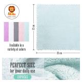 24 Pack Kitchen Dishcloths - Does Not Shed Fluff - Reusable Dish Towels, Dish cloths, Super Absorbent Coral Fleece Cleaning Cloths, Nonstick Oil Washable Fast Drying, 10 x 10 Inch (Multicolor)