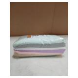 24 Pack Kitchen Dishcloths - Does Not Shed Fluff - Reusable Dish Towels, Dish cloths, Super Absorbent Coral Fleece Cleaning Cloths, Nonstick Oil Washable Fast Drying, 10 x 10 Inch (Multicolor)