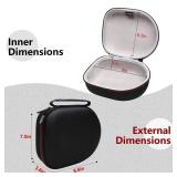 Headphone Headset Case Compatible with JBL, Beats, Sony, Soundcore Anker, Raycon, TOZO, SteelSeries, Logitech, Jabra, Bose, Audio-Technica, Sennheiser Headphones, Black+Grey