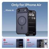 Thomo Strong Magnetic for iPhone 12 Case Anti-Fingerprint Protective Case, Titanium Black