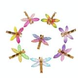 XQingmei 40 Pieces Color Cartoon Dragonfly Flatback Resin Decoration Accessories Crystal Mud Stuffing Cute Charm Embellishments DIY Hair Clip Phone Case Ornament Scrapbook Crafts Sui