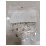 NECABLES 20Pack Telephone Modular Plug RJ9/RJ10/RJ22 4P4C Connector for Phone Handset Cord (Compatible with Both Solid and Stranded Wire)