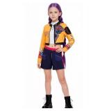 ZKR Rumi Costume Kids Girls Kpop Halloween Cosplay Costumes 9-10Y 150