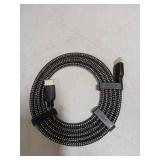 PowerBear 4K HDMI Cable 6 ft | High Speed, Braided Nylon & Gold Connectors, 4K @ 60Hz, Ultra HD, 2K, 1080P, ARC & CL3 Rated | for Laptop, Monitor, PS5, PS4, Xbox One, Fire TV, Apple TV & More