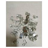 Gutter Clips for Hanging Outdoor Lights: 50 Pcs Metal Christmas Light Clips for outside String Lights - Weatherproof Gutter Clips for Xmas Halloween Seasonal Rope Mini Decoration Lights