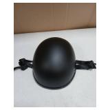 Woljay Motorcycle Half Helmet Beanie Cruising Skull Cap Small Helmets for Motorbike Scooter Chopper Moped Scooters Electric (Medium, Matte Black)