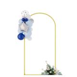 UDEAR 6.6FT Metal Arch Backdrop Stand,for Wedding Backgrounds Climbing Plants Event Decorations Outdoor Ceremonies,Gold