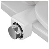 DIHAF Toilet Bidet with Dual Nozzle Spray,No Electric Bidet Attachment for Toilet with Adjustable Water Pressure,Easy Install Toilet Seat Bidet with Feminine Wash and Rear Wash,Suit for Tight Space