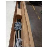 Black Metal Curtain Rods Set With Hardware 72" To 144"