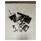 Kwikset Casey Interior Passage Door Handle, Lever For Closet and Hallway Doors, Reversible Non-Locking Handle Lever, Matte Black , with Microban Protection