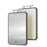 SNOWCLAD Stainless Steel Cutting Board,Double Sided Steel Cutting Boards for kitchen,Stainless Steel/Wheat straw pp Large Board for meat,non toxic Chopping,16 * 11 Inch,Dishwasher Safe