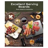 SNOWCLAD Stainless Steel Cutting Board,Double Sided Steel Cutting Boards for kitchen,Stainless Steel/Wheat straw pp Large Board for meat,non toxic Chopping,16 * 11 Inch,Dishwasher Safe