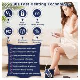 CAMECO Electric Heating Pad for Achilles Tendinitis, Plantar Fasciitis - Auto Shut Off, Adjustable 86°F-158°F for Pain Relief Tested Powers On