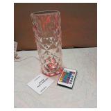 Deogos Crystal Table Lamp, Remote and Touch Control Rose Wave Lamp, RGB Color Changing Night Light, Dimmable, USB Rechargeable Decoration Ambient Lighting for Dinner/Bars/Game room/Living Room/Bedroom