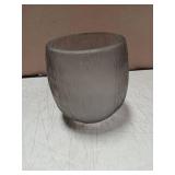 Elegant Gray Carved 6" H Flower Vase,Decorative Grey Resin Vase for Dining Living Room,Bathroom,Office,Kitchen,Coffee Table,Centerpieces.Modern Home Decor Gift