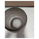 Elegant Gray Carved 6" H Flower Vase,Decorative Grey Resin Vase for Dining Living Room,Bathroom,Office,Kitchen,Coffee Table,Centerpieces.Modern Home Decor Gift