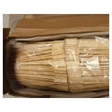 Minatee 3000 Pcs Bamboo Skewers for Appetizers Toothpicks Wide Wooden Skewers Paddle for Kabobs Cocktail Picks Fruit Kababs Bbq Barbecue Sausage Grilling(6 Inches)