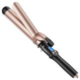 1 1/2 inch Extra Long Barrel Curling Iron, 1.5 Inch Large Barrel for Long Hair Ceramic Tourmaline Tested Powers On